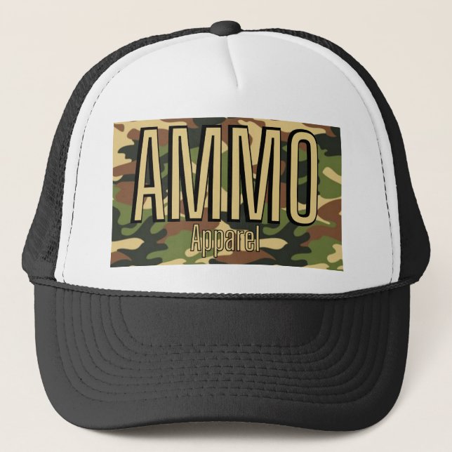 Gorra De Camionero Impresión del ejército clásico de ropa de AMMO (Anverso)
