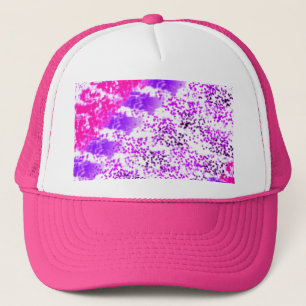 Gorra De Camionero Impresión espontánea rosa/púrpura/negra