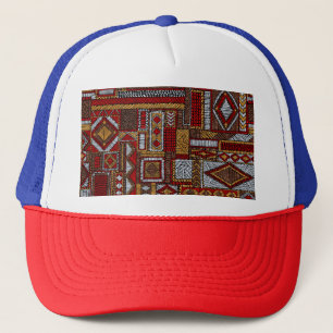 Gorra De Camionero Impresión étnica bordada estilo de mosaico