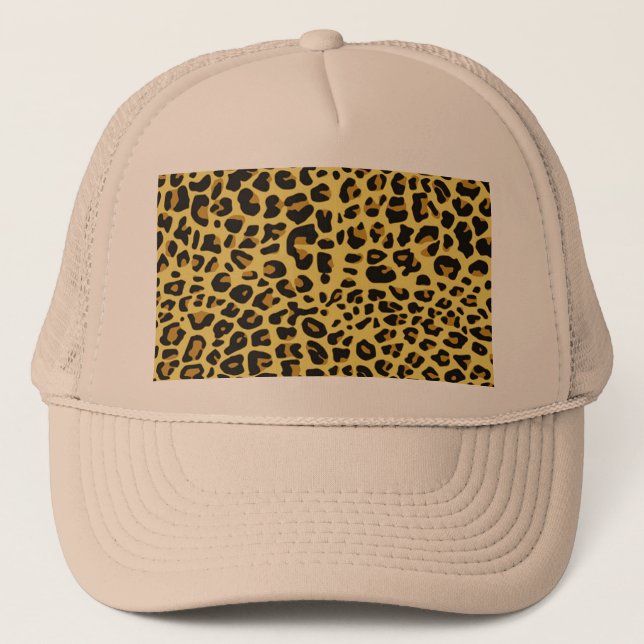 Gorra De Camionero impresión felina fresca de la imagen del modelo de (Anverso)