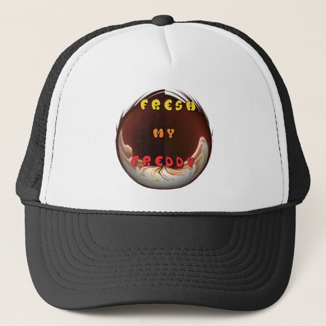 Gorra De Camionero Impresión fresca de mi Freddy Art (Anverso)