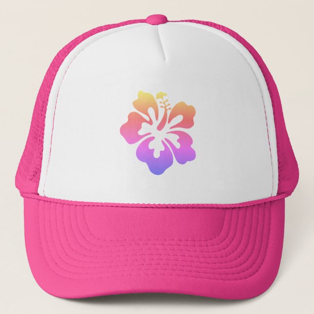 Gorra De Camionero Impresión hawaiana (Anverso)