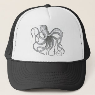 Gorra De Camionero Impresión náutica del verano del pulpo del