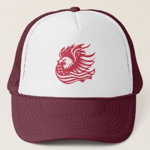 Gorra De Camionero Impresionante arte digital del águila patriótica