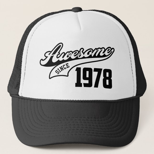 Gorra De Camionero Impresionante desde 1978 (Anverso)