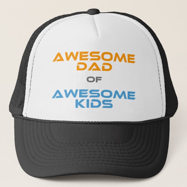 Gorra De Camionero Impresionante papá de asombrosos niños (Anverso)