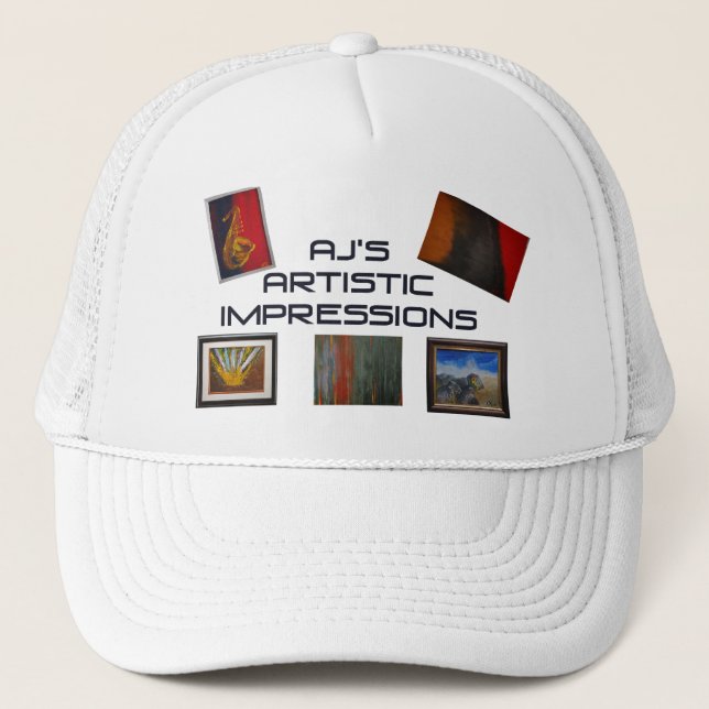 Gorra De Camionero Impresiones artísticas AJ (Anverso)
