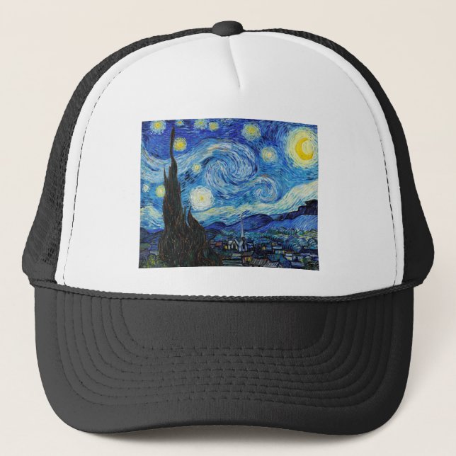 Gorra De Camionero Impresionismo Vincent Van Gogh Starry Starry Night (Anverso)