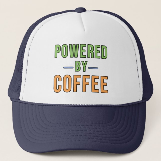 Gorra De Camionero Impulsado por Café (Anverso)