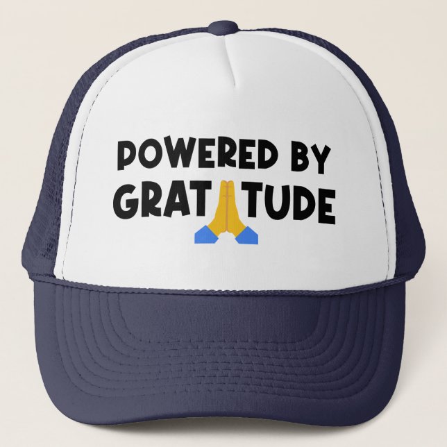Gorra De Camionero Impulsado Por Gratitud (Anverso)