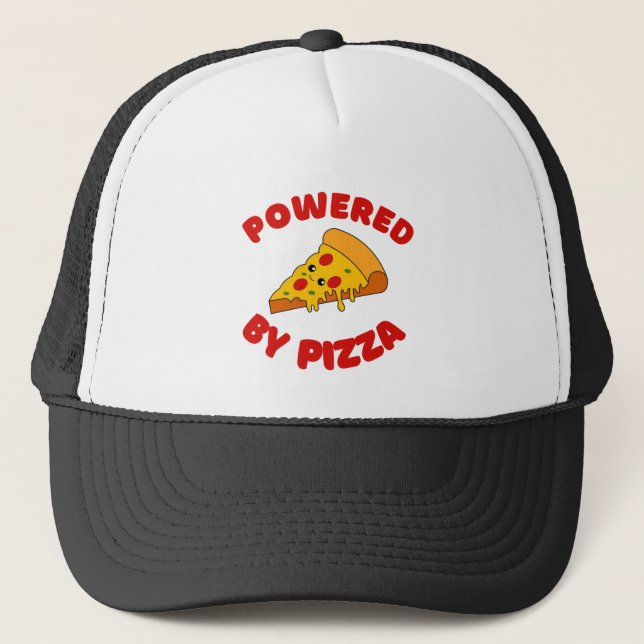 GORRA DE CAMIONERO IMPULSADO POR PIZZA (Anverso)