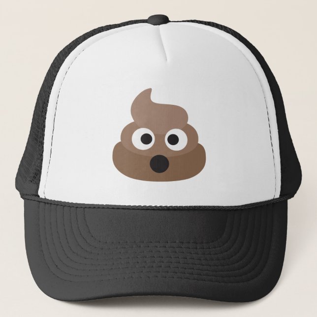 Gorra De Camionero Impulso-emoji chocada - diseño del dibujo animado (Anverso)
