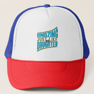 Gorra De Camionero Increíble como mi hija, tipografía audaz