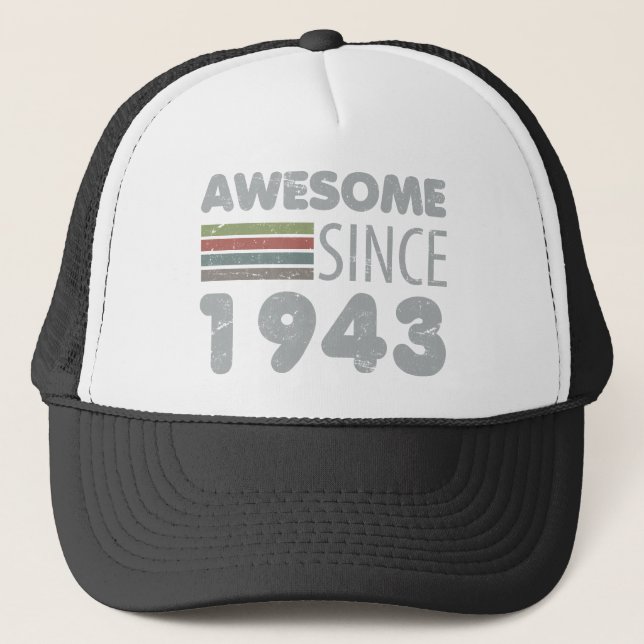 Gorra De Camionero Increíble desde 1943: 80º cumpleaños (Anverso)