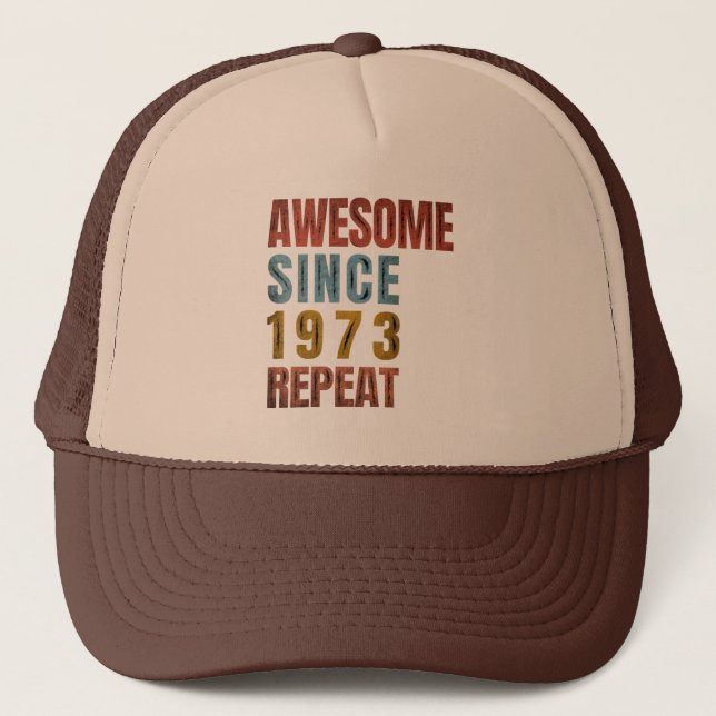 GORRA DE CAMIONERO INCREÍBLE DESDE LA REPETICIÓN DE 1973 (Anverso)