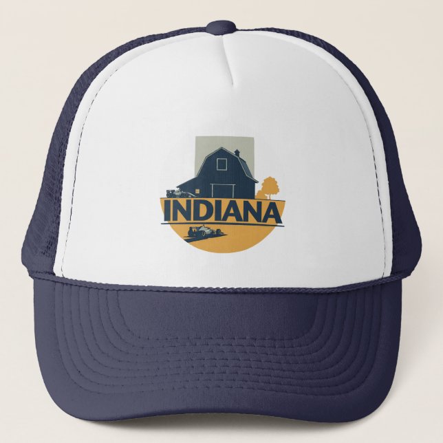 Gorra De Camionero Indiana Estados Unidos de América (Anverso)