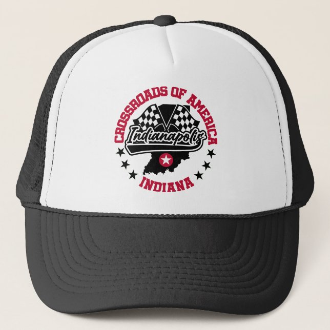 Gorra De Camionero Indianápolis, Indiana (Anverso)
