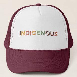 Gorra De Camionero Indígena con Plumas - Patrimonio Cultural