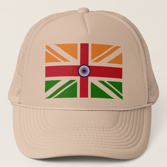 Gorra De Camionero Indio Anglo Indentity, la India (Anverso)