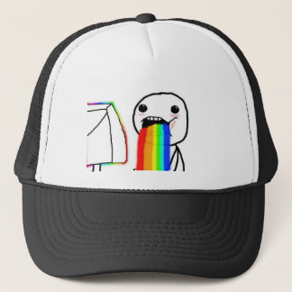 Gorra De Camionero Individuo de la cara del ordenador del arco iris