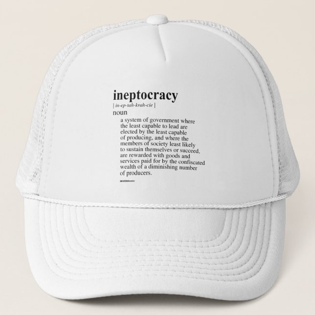 GORRA DE CAMIONERO INEPTOCRACIA (Anverso)