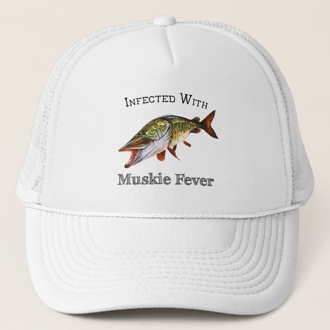 Gorra De Camionero Infectada Con Fiebre Muskie (Anverso)