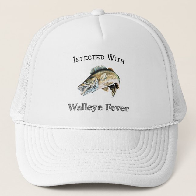 Gorra De Camionero Infectada con fiebre Walleye (Anverso)