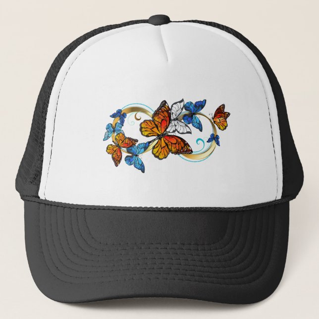 Gorra De Camionero Infinidad de mariposas monarca (Anverso)