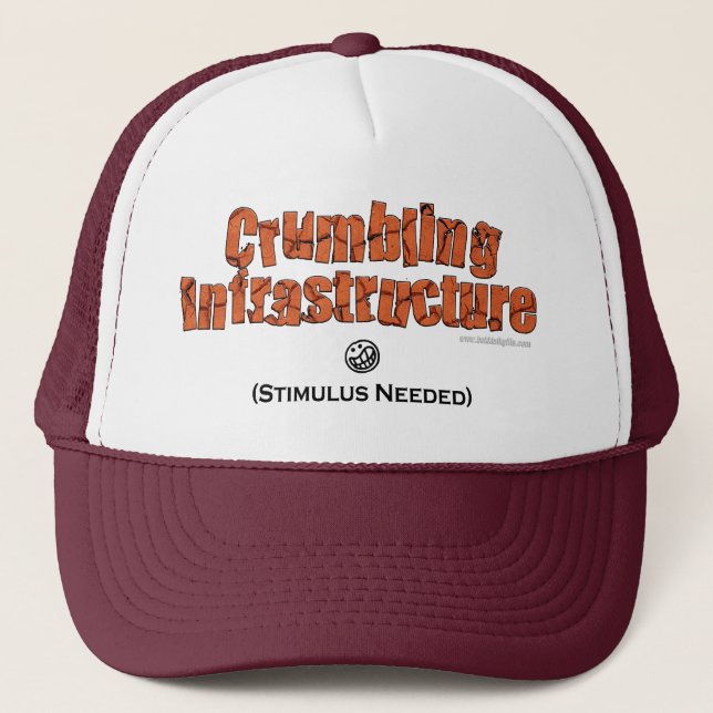 Gorra De Camionero Infraestructura que desmenuza… (Anverso)