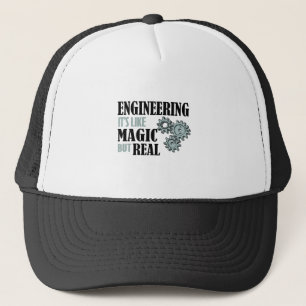 Gorra De Camionero Ingeniería - Es como la magia pero real