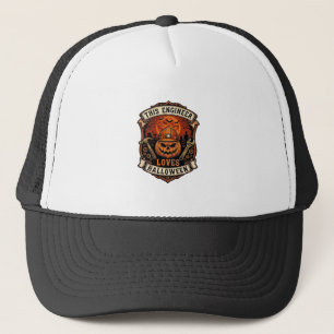 Gorra De Camionero Ingeniero Ama Calabaza de Halloween Casco Martillo