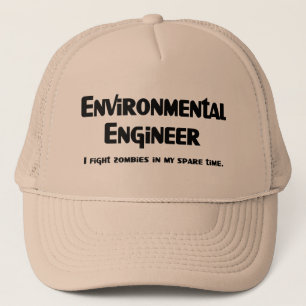Gorra De Camionero Ingeniero Ambiental Luchador Contra Zombies