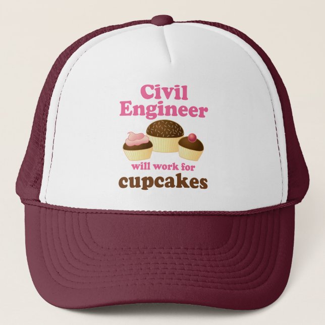 Gorra De Camionero Ingeniero civil divertido (Anverso)