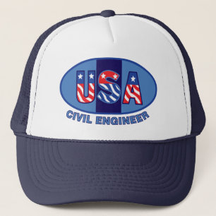 Gorra De Camionero Ingeniero Civil Patriota