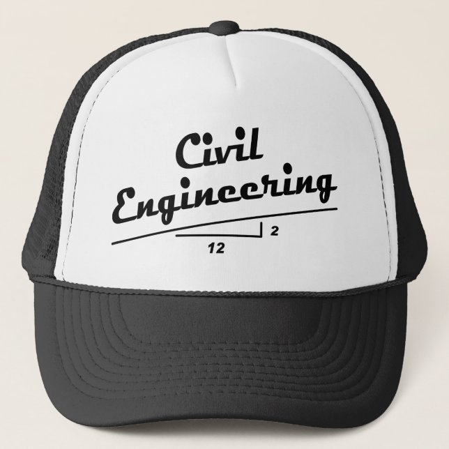 Gorra De Camionero Ingeniero Civil Pendiente (Anverso)