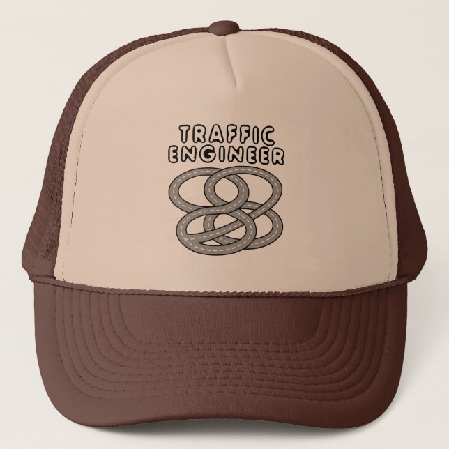 Gorra De Camionero Ingeniero de Tráfico Intercambio de Carretera (Anverso)