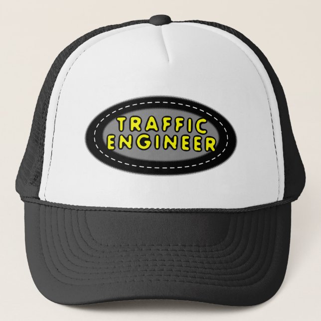 Gorra De Camionero Ingeniero de Tráfico Oval (Anverso)