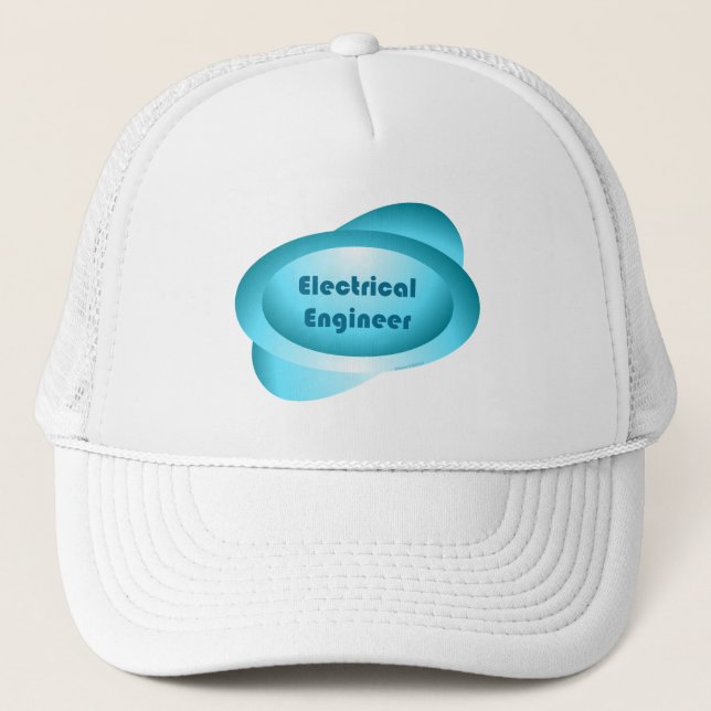 Gorra De Camionero Ingeniero Eléctrico Azul (Anverso)