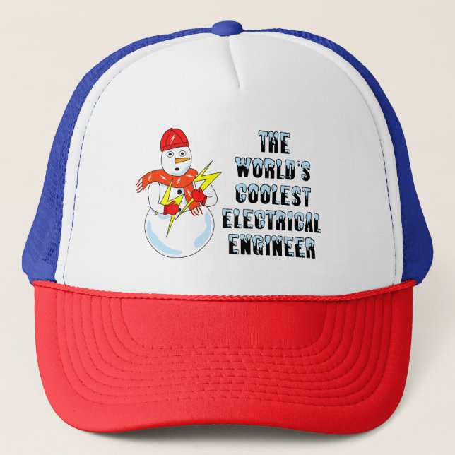Gorra De Camionero Ingeniero eléctrico más frío (Anverso)