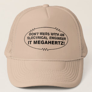 Gorra De Camionero Ingeniero Eléctrico Megahertz Oval