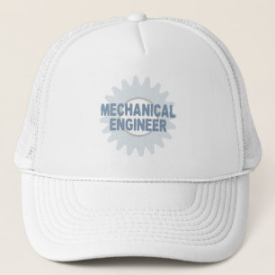 Gorra De Camionero Ingeniero mecánico Gear Blue Gray