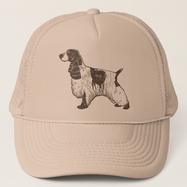 Gorra De Camionero Inglés cocker spaniel (Anverso)
