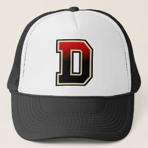 Gorra De Camionero Inicial de la letra "D"