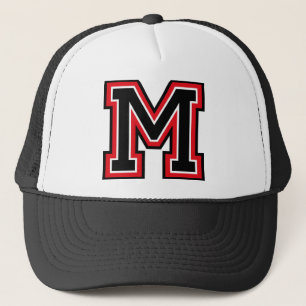 Gorra De Camionero Inicial del monograma "M"