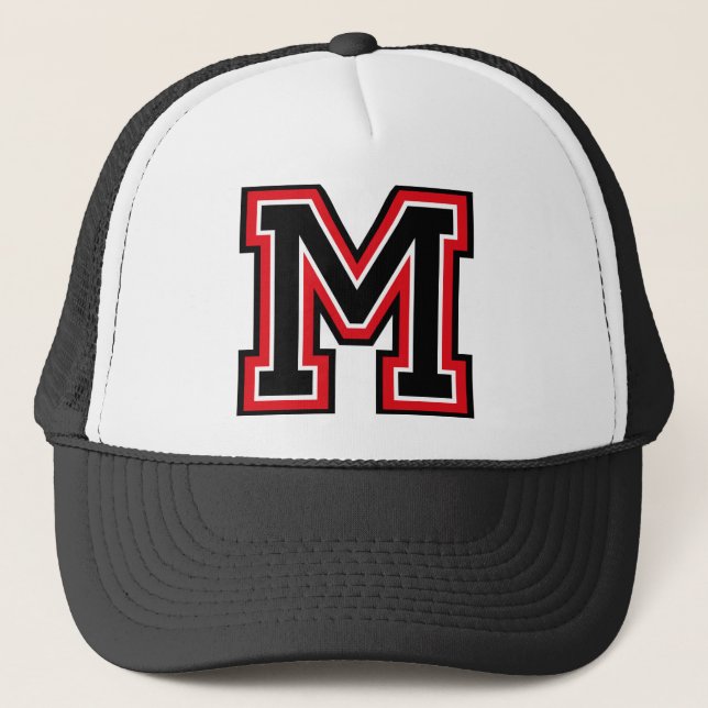 Gorra De Camionero Inicial del monograma "M" (Anverso)