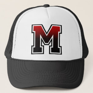 Gorra De Camionero Inicial del monograma "M"
