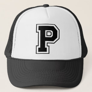 Gorra De Camionero Inicial del monograma "P"