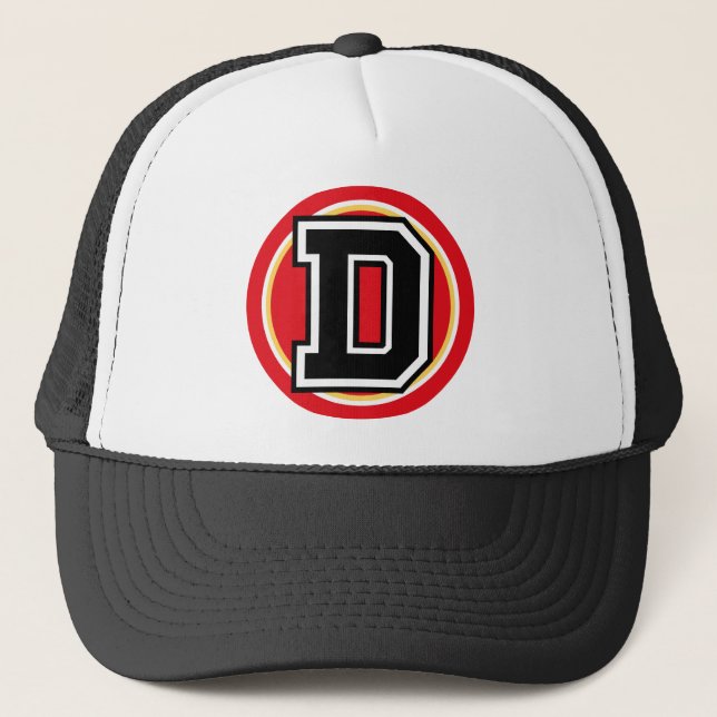 Gorra De Camionero Inicial letra "D" (Anverso)
