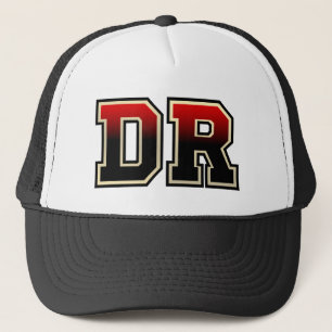 Gorra De Camionero Iniciales de Monograma 'DR'