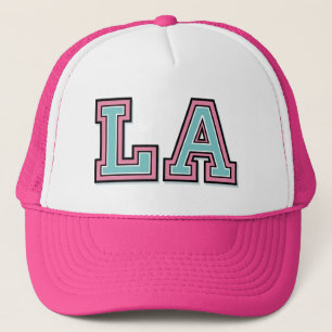 Gorra De Camionero Iniciales de Monograma 'LA'
